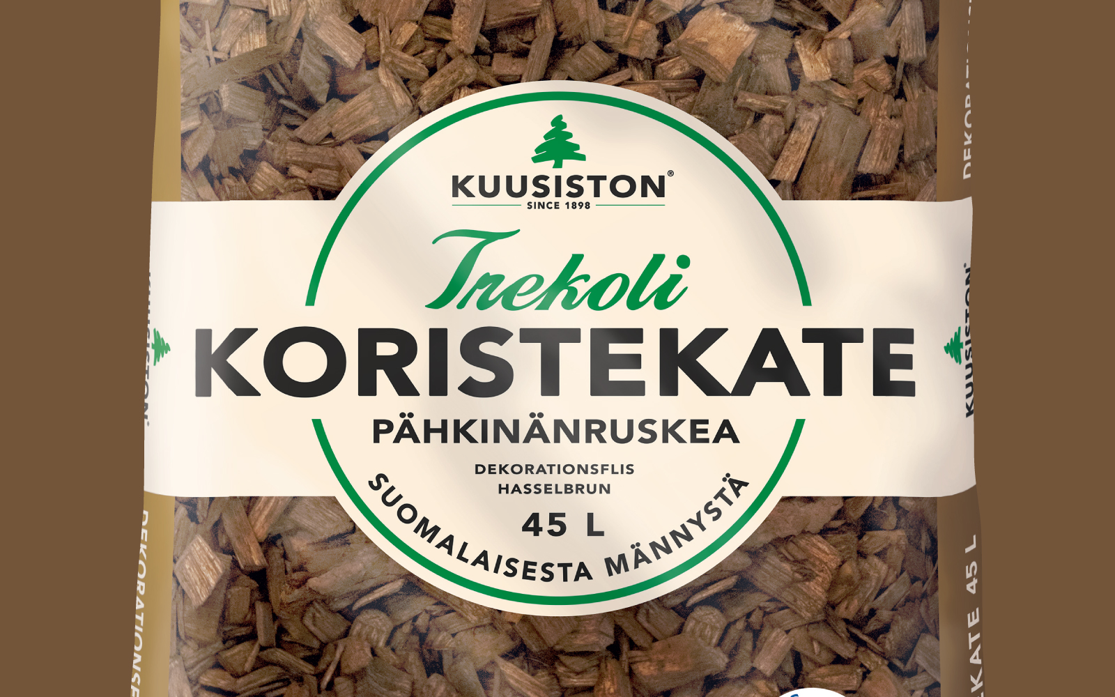 Kuusisto Trekoli Koristekate pähkinänruskea