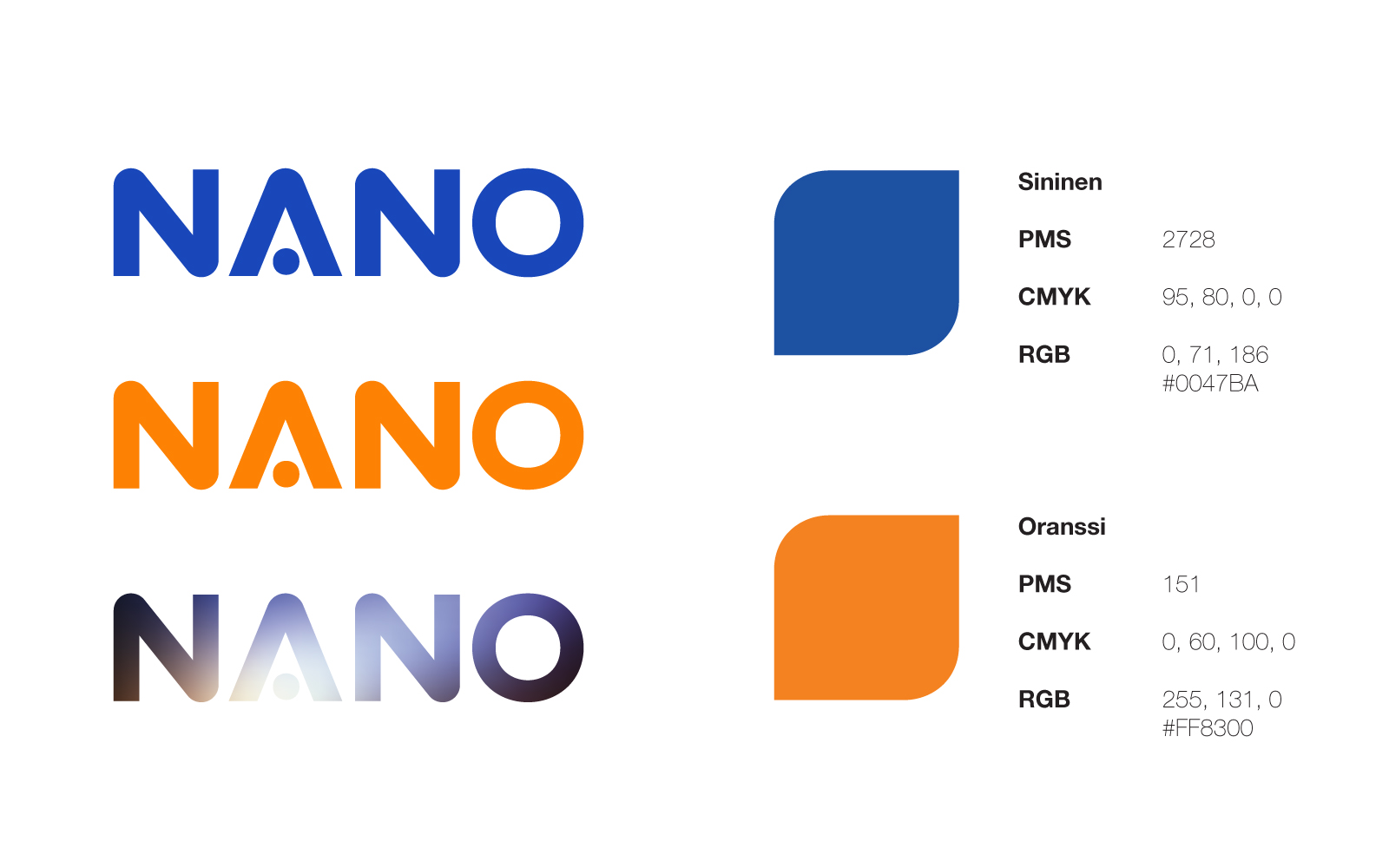 Nano logo ja värit
